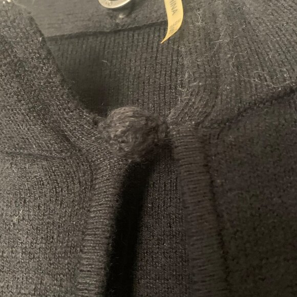 One Girl Who Angora Blend Black Open Cardigan Sweater Women’s Size Small - Picture 11 of 11